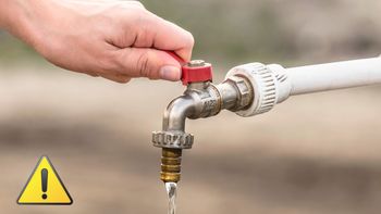 Corte de agua: hasta el medio día se verá afectado el suministro en importantes barrios Corte de agua: hasta el medio día se verá afectado el suministro en importantes barrios