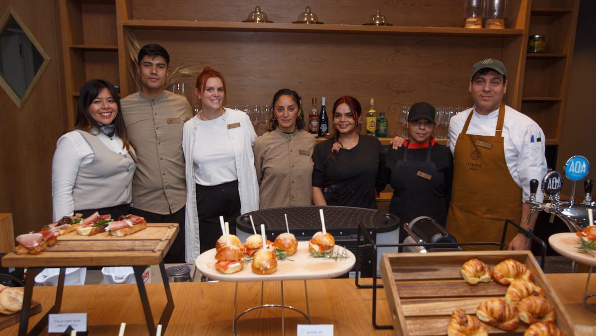 El staff gastronómico de 