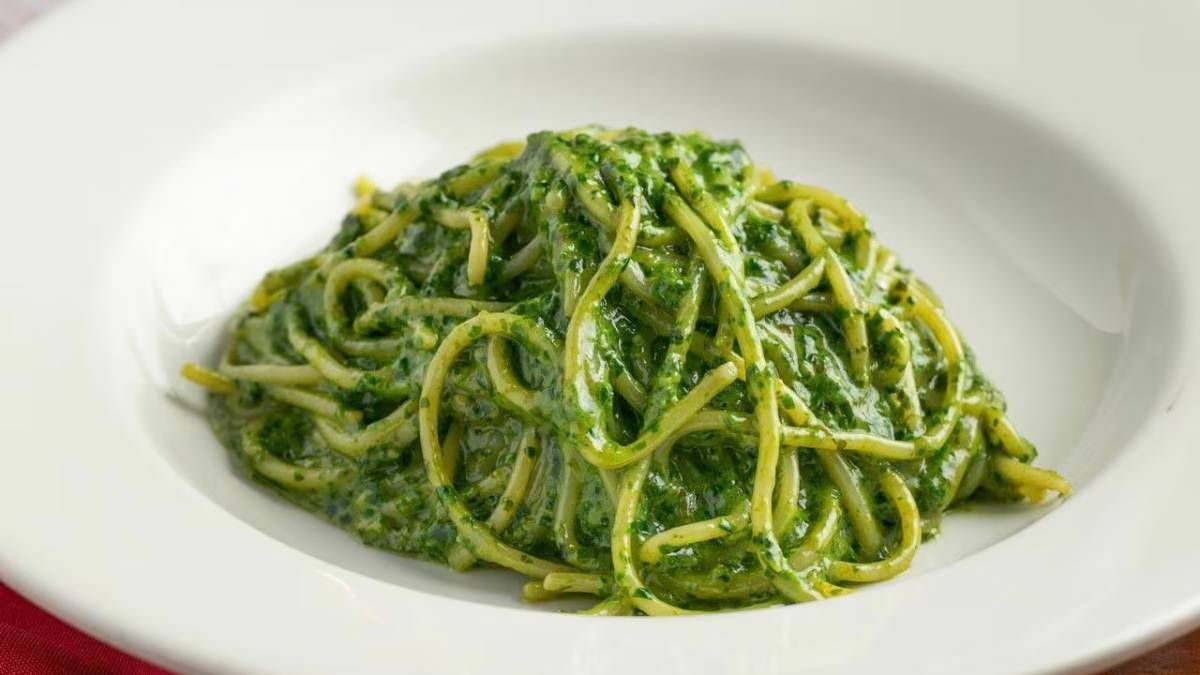 Recetas: fideos al pesto