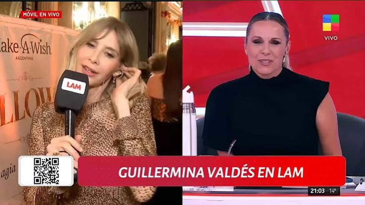 La reacción de Guillermina Valdés cuando le preguntaron por Julieta Prandi y Emanuel Ortega.
