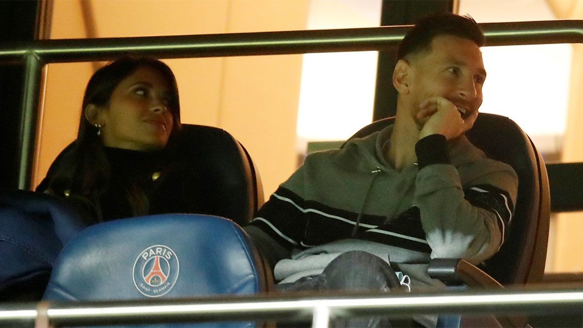 Messi fue a ver el PSG con Antonela y una imagen se viralizó