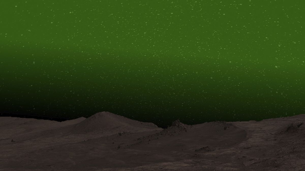 Descubren que la noche en Marte es verde.