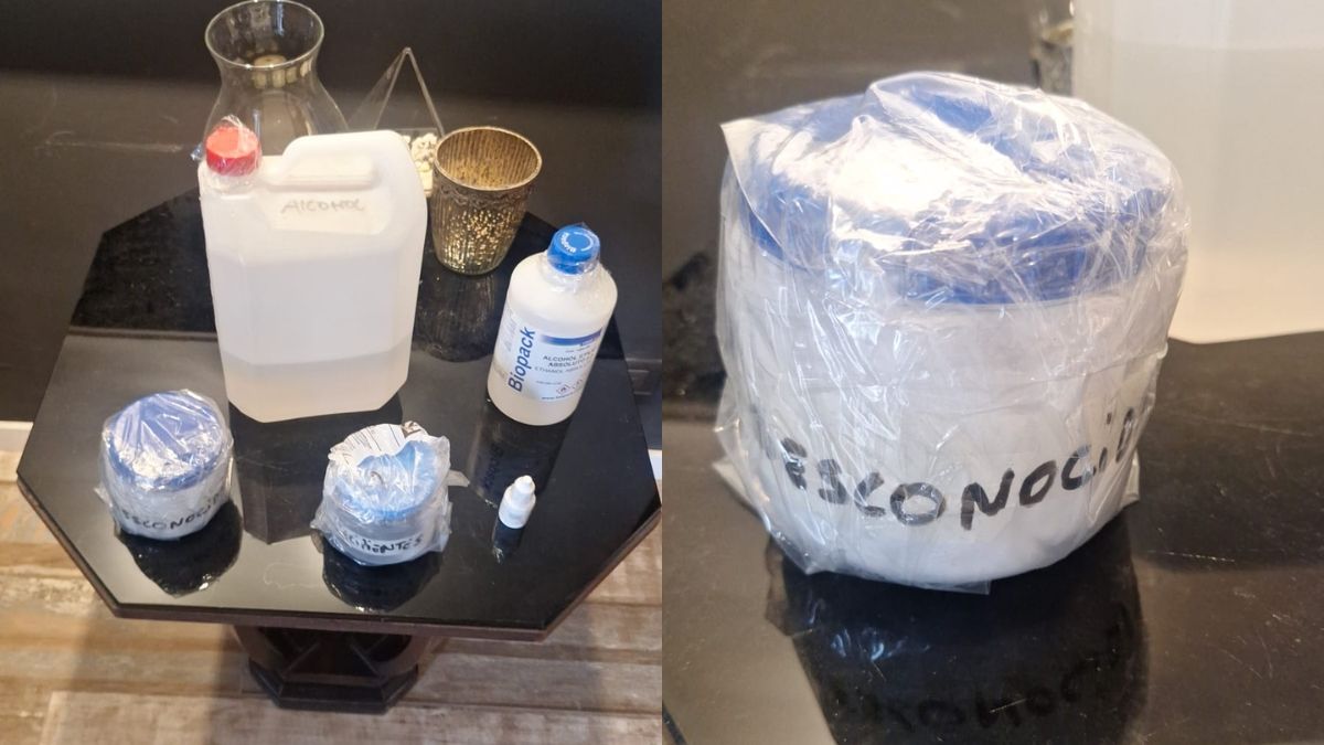 Parte del material secuestrado en la investigaci&oacute;n por envenenamiento.