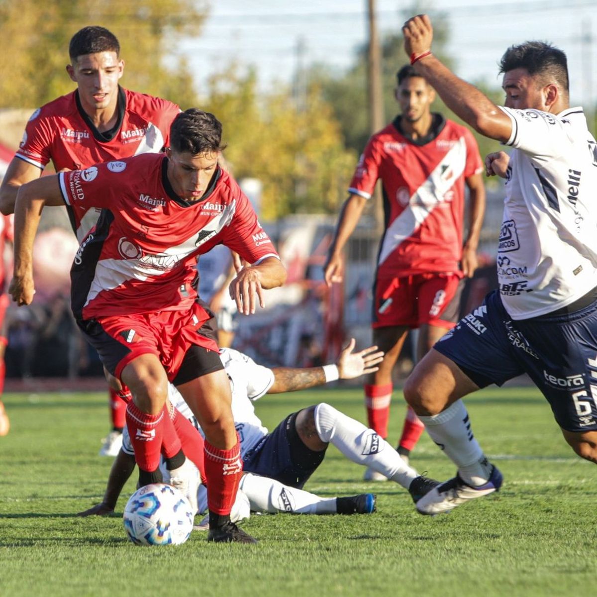 Franco Saccone en el encuentro ante Quilmes en el Omar Higinio Sperdutti. Foto: Gentileza Prensa Deportivo Maipú. Franco Saccone en el encuentro ante Quilmes en el Omar Higinio Sperdutti. Foto: Gentileza Prensa Deportivo Maipú. 