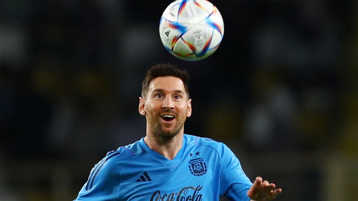 Lionel Messi está en plena acción en Abu Dhabi en plena preparación para el Mundial Qatar 2022.