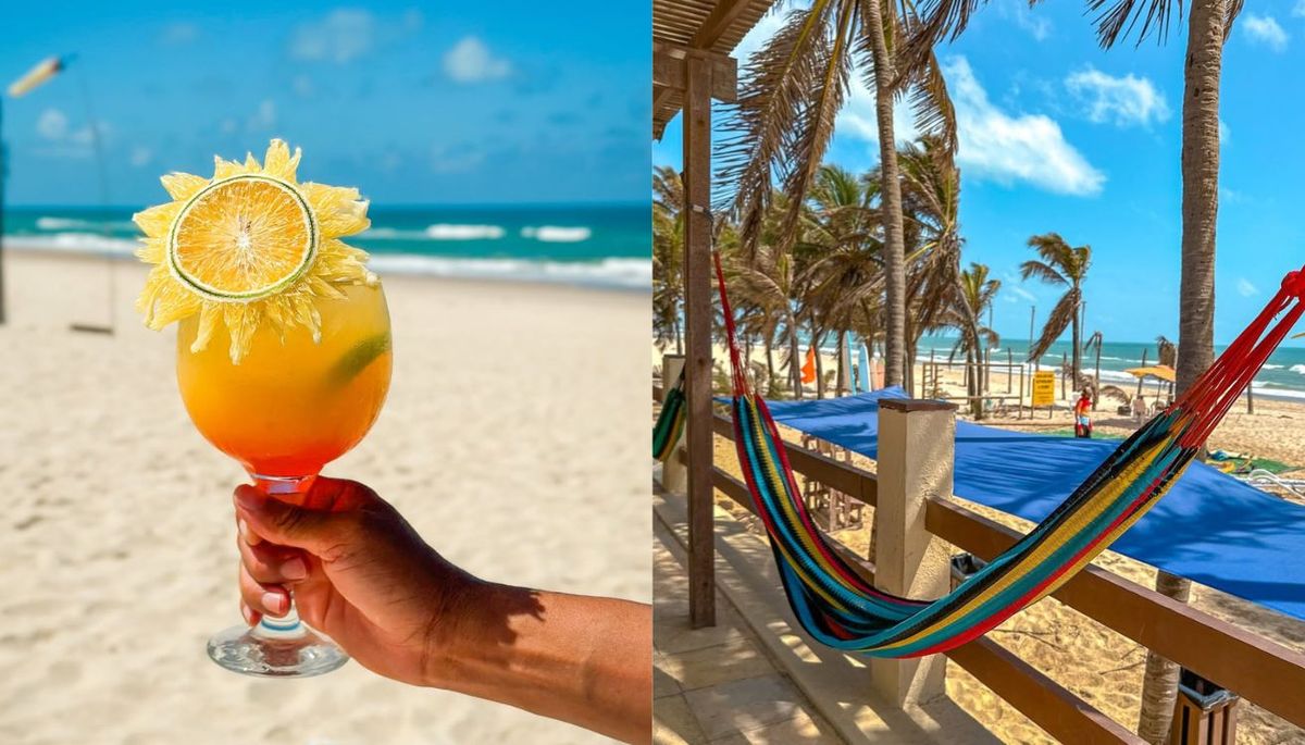 Biro Beach, restaurante en la playa de Fortaleza. Imagen: Instagram/ composici&oacute;n Diario Uno. &nbsp;