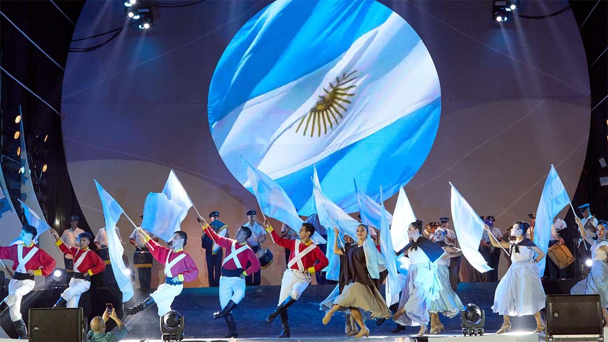 Uno de los cuadros más aplaudidos en la Vendimia de las cosas simples, donde se coronó a la nueva reina de Las Heras.