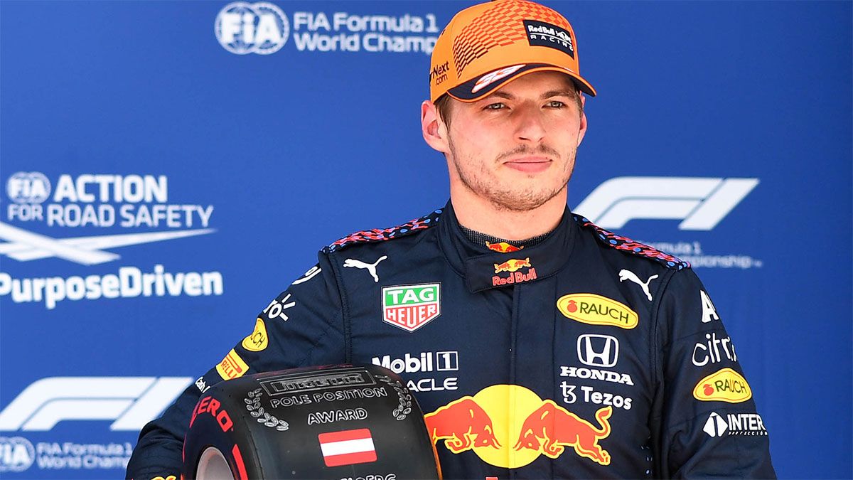 Verstappen logró su tercera pole position consecutiva en la Fórmula 1