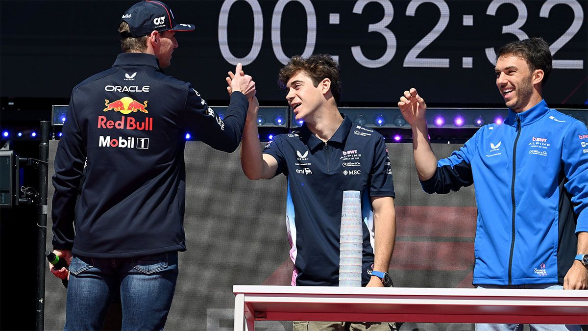 Franco Colapinto está con Verstappen y Gasly.