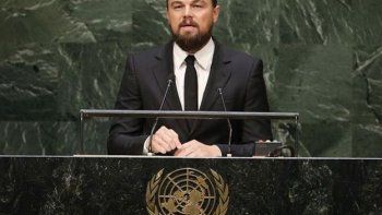 Leonardo Dicaprio exige a los líderes mundiales por el cambio climático
