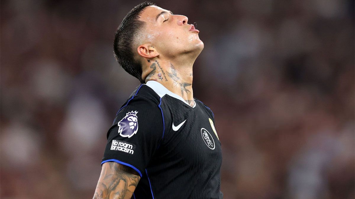 Enzo Fernández festejó su gol de una manera muy particular.