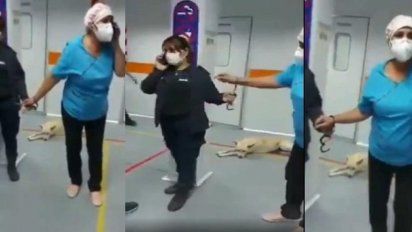 La enfermera fue esposada por una sargento de la Bonaerense en un centro de salud para obligarla a atender a un detenido cuando se econtraba asistiendo a un paciente infartado en Longchamps