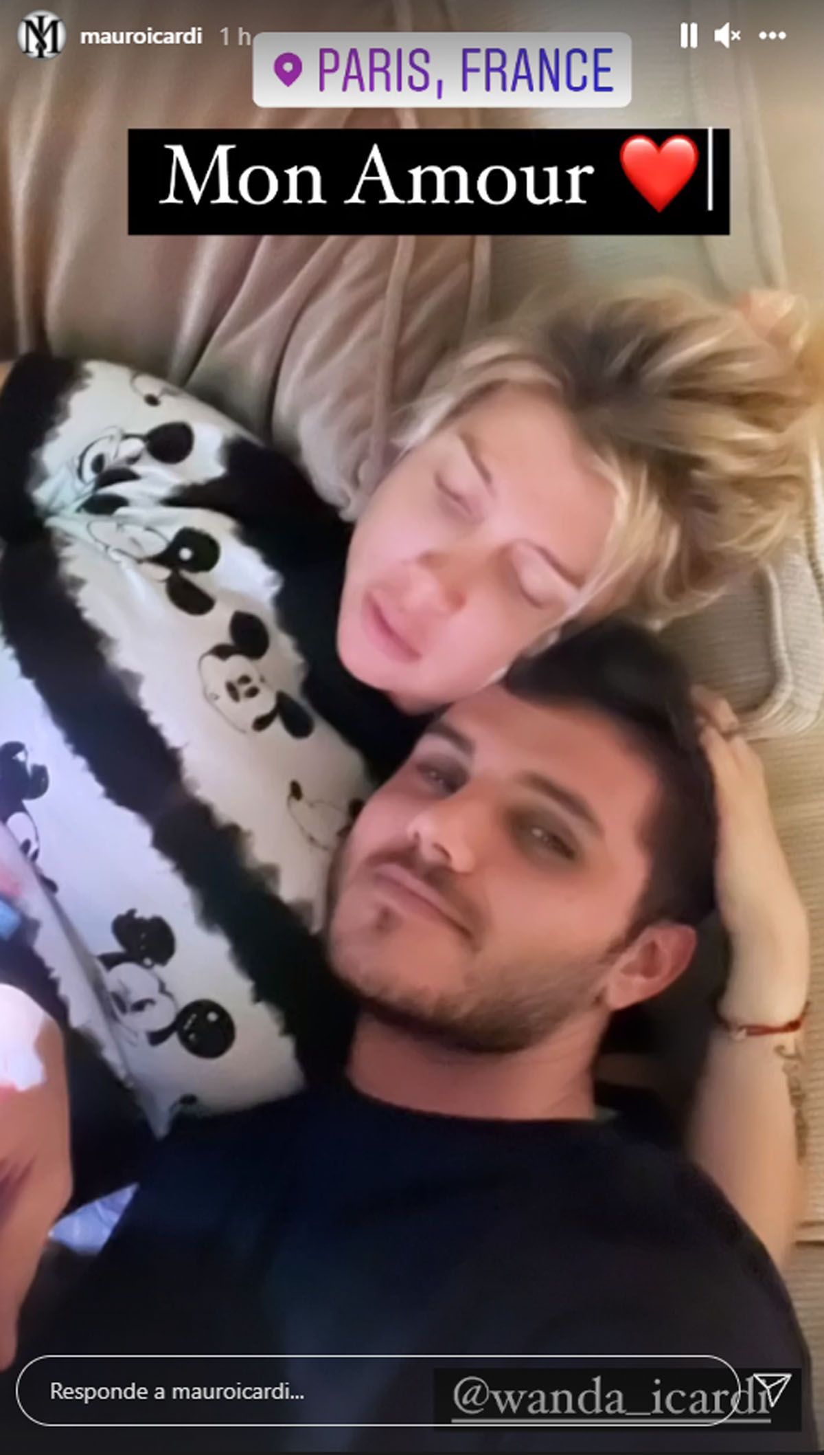 Nueva foto de Mauro Icardi: así reaccionó Wanda Nara