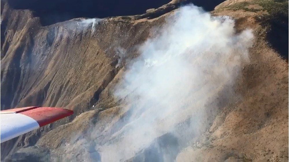 Hay 16 brigadistas combatiendo el fuego en el cerro Gateado