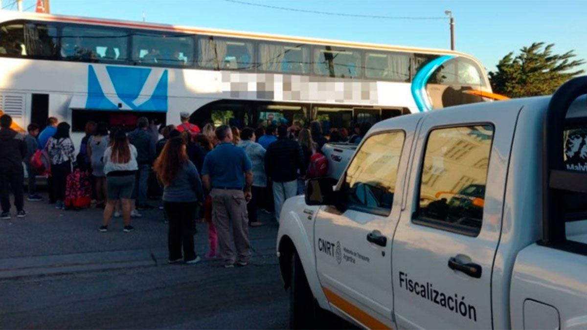 Se elevó una solicitud para la inhabilitación de la Licencia Nacional de Transporte Interjurisdiccional para el chofer.