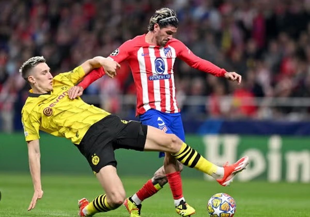 Rodrigo De Paul no pudo clasificarse a semifinales de Champions League con sus pares argentinos Nahuel Molina, Ángel Correo y Diego Simeone como DT. Rodrigo De Paul no pudo clasificarse a semifinales de Champions League con sus pares argentinos Nahuel Molina, Ángel Correo y Diego Simeone como DT.