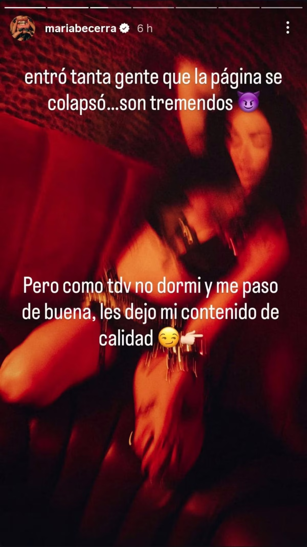 María Becerra subió foto al borde de la censuta y estallaron los rumores. María Becerra subió foto al borde de la censuta y estallaron los rumores.