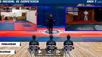 Taekwondistas mendocinos siguen participando de los torneos virtuales