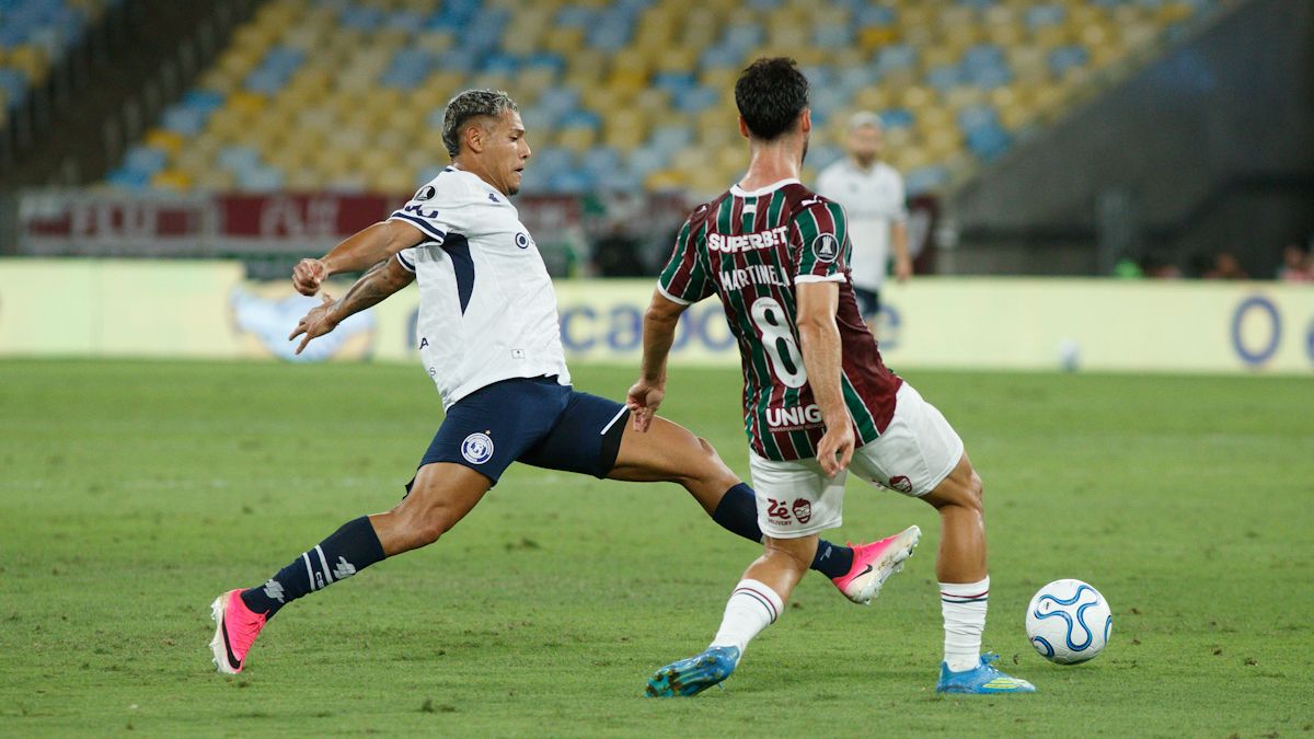 Leonard Costa se destacó en el partido entre Independiente Rivadavia y Fluminense por Copa Libertadores. Foto: Nicolás Ríos/Diario UNO.&nbsp;