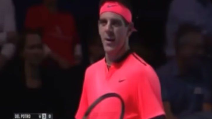 Delpo se calentó e insultó a su rival: Que pedazo de...