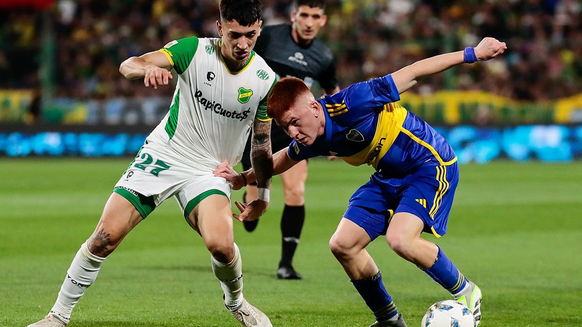 Valentín Barco sufrió un duro golpe en la cara.