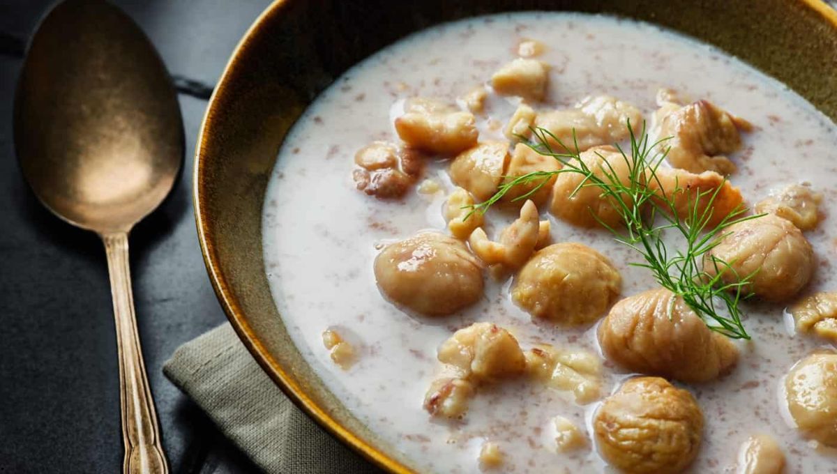 Cómo preparar castañas con leche