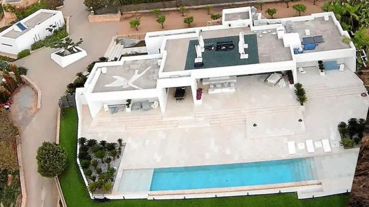 Vista aérea de la mansión de Messi en Ibiza. Foto: Periódico de Ibiza y Formentera Vista aérea de la mansión de Messi en Ibiza. Foto: Periódico de Ibiza y Formentera