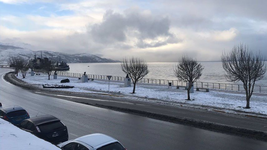Temperaturas extremas y nieve en Argentina: en Río Grande, se registraron 9 grados bajo cero