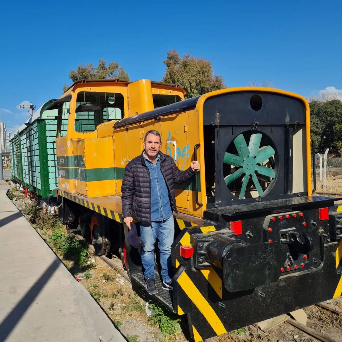 Jorge Difonso insiste en que las inversiones ferroviarias en Mendoza son una clave para el desarrollo. 