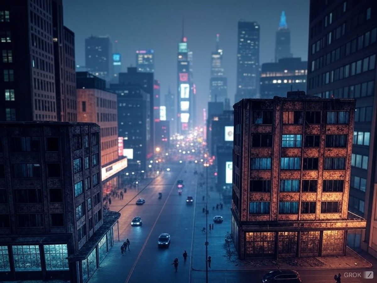 La inteligencia artificial creó las imágenes de Nueva York con la aplicación del ex Twitter.