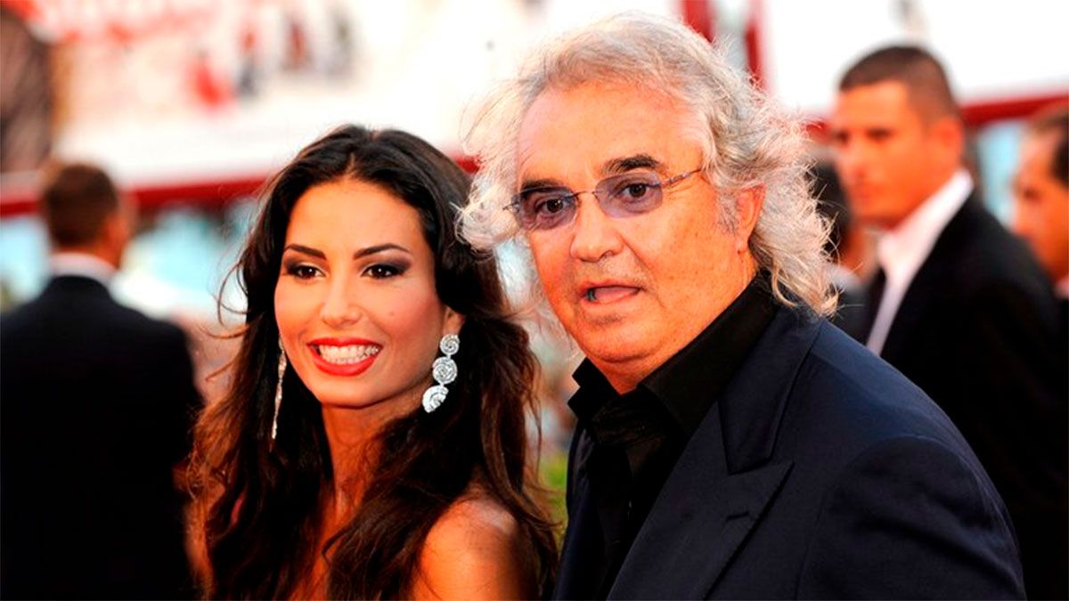 Elisabetta Gregoraci junto a su expareja Flavio Briatore.