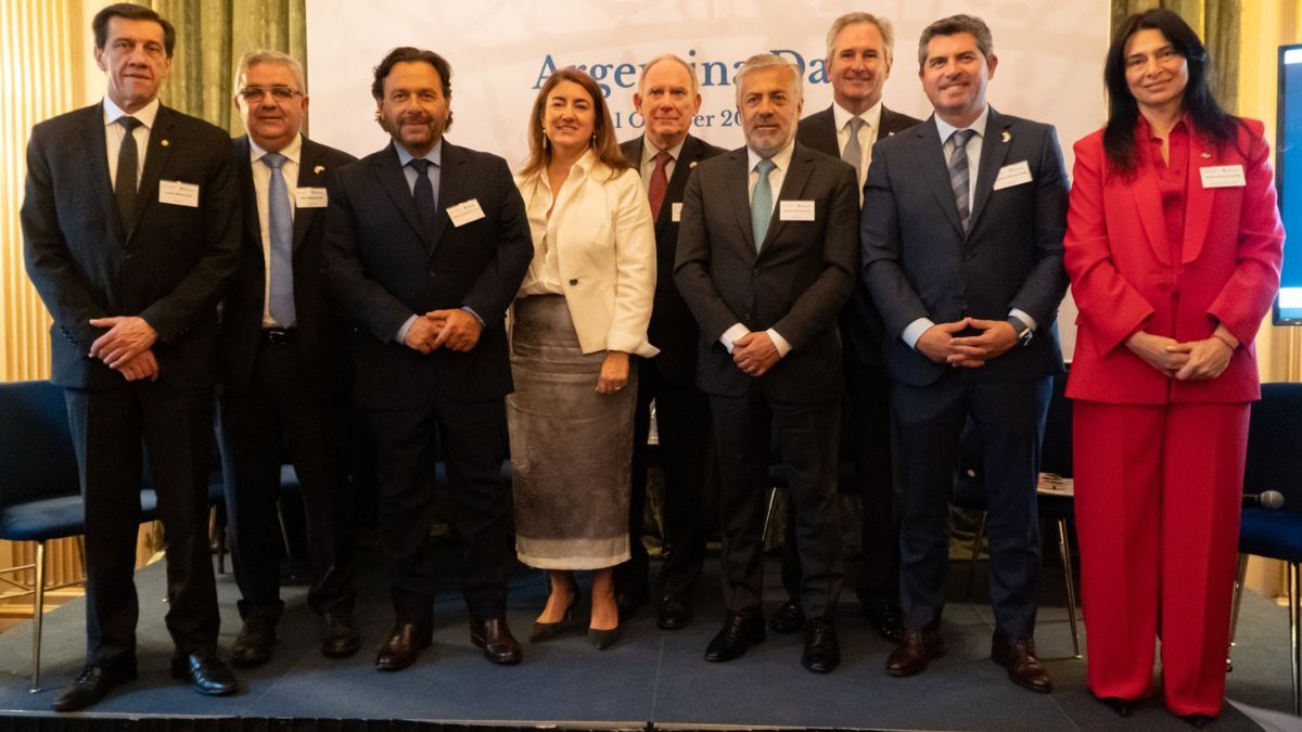 Cornejo y otros gobernadores se reunieron en la Embajada argentina en Londres para destacar la oportunidad de inversión minera que tienen los capitales extranjeros en la Argentina. Foto: Perfil de X de Alfredo Cornejo