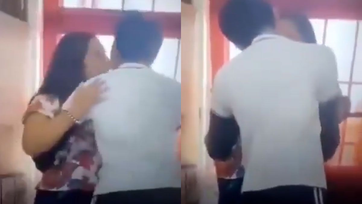 Docente y alumno, a los besos: el video que está bajo la lupa y provocó un temblor