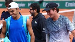 Fran Cerúndolo se entrenó con Joao Fonseca en París. Fran Cerúndolo se entrenó con Joao Fonseca en París.