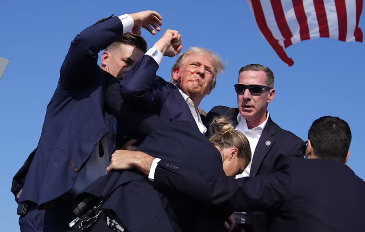 Donald Trump recibió un disparo mientras daba un discurso de campaña en Pensilvania.