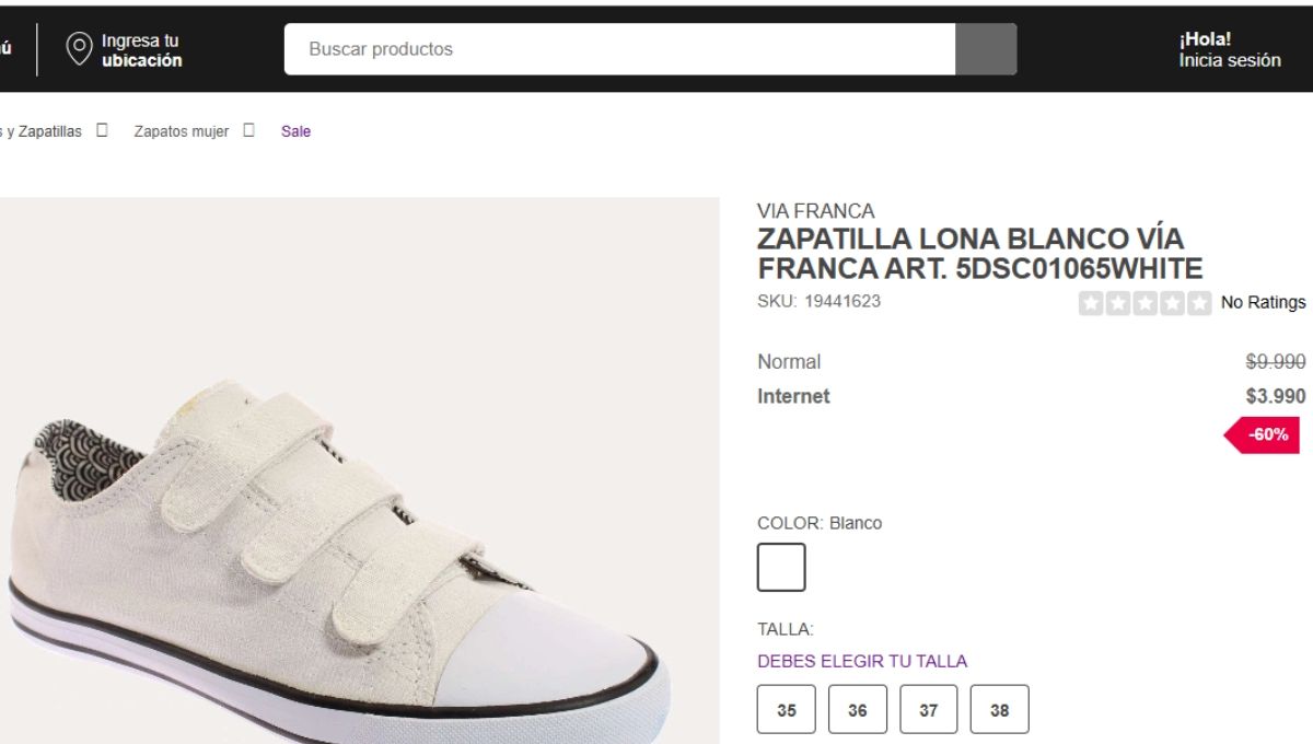 El precio de las zapatillas en Chile es una ganga. El precio de las zapatillas en Chile es una ganga.