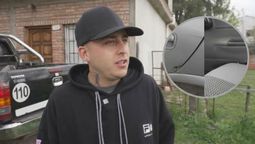 Los balazos en el auto del sodero, que asegura no tener nada que ver con la ex del agresor. Fotos: gentileza&nbsp;