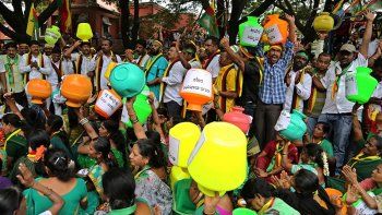 Violencia en el sur de India en medio de una disputa por el agua