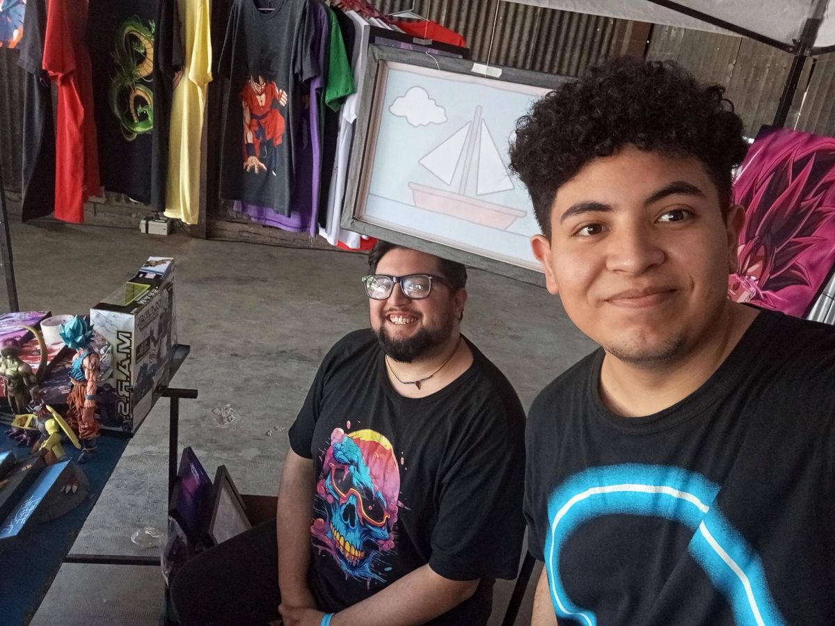 Lucas, a la izquierda, y Santiago. Lucas, a la izquierda, y Santiago.