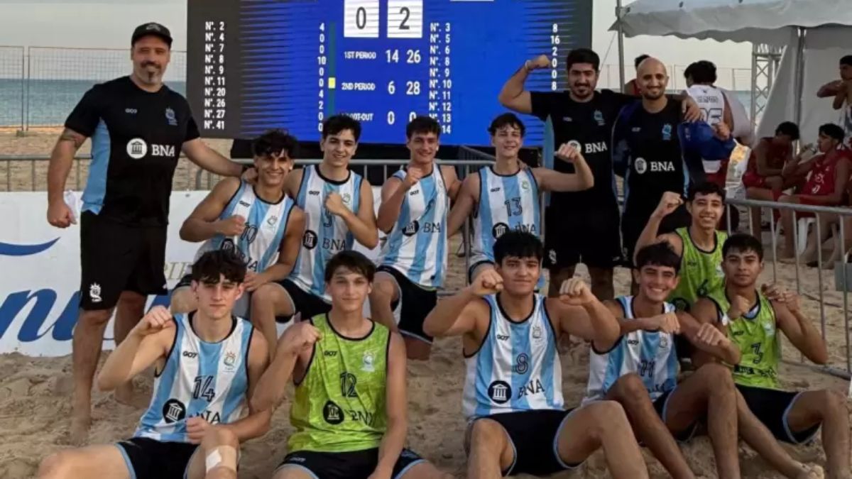 La Selección argentina de handball de playa