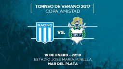 Racing juega contra Gimnasia por la Copa Amistad en Mar del Plata