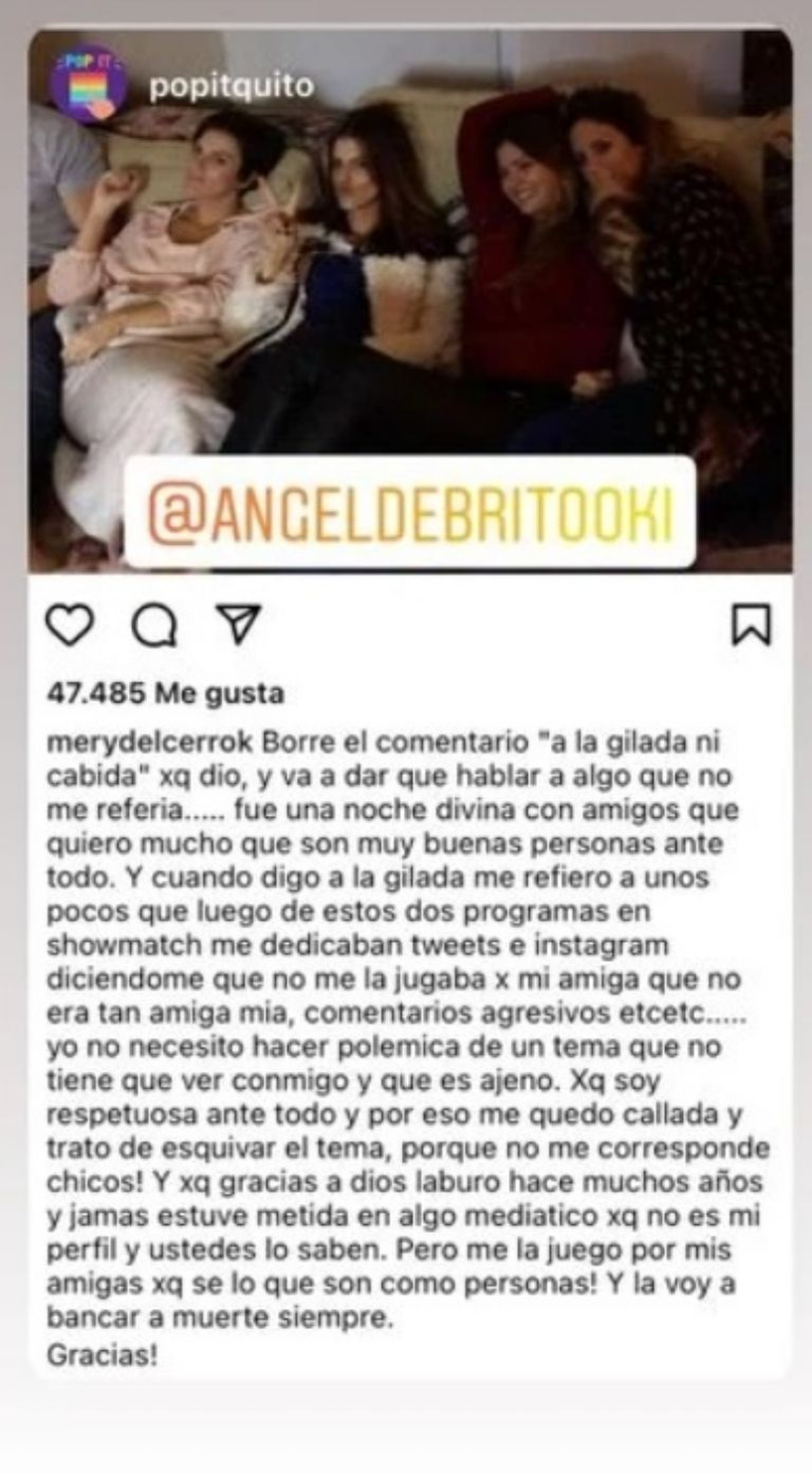 ¡Bombazo! Mery del Cerro habló de la China Suárez y fue contundente