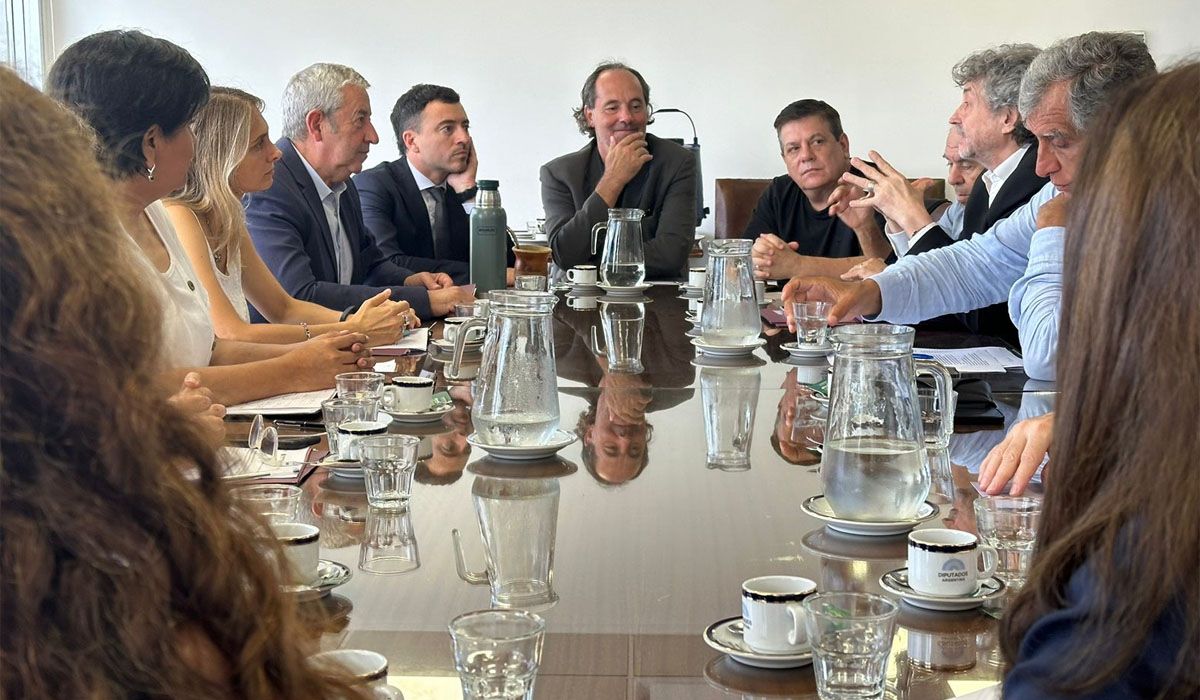 Un momento del trabajo en comisiones. Un momento del trabajo en comisiones.
