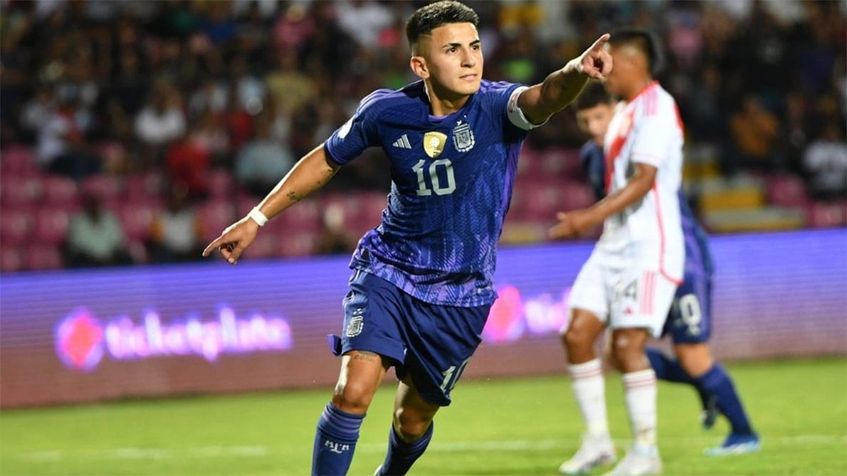 Thiago Almada fue figura en el Sub 23,