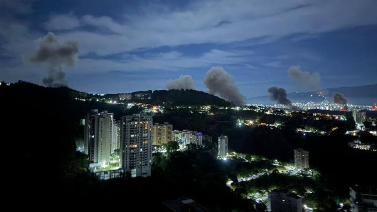 Una imagen que recorrió la red social X de los ataques a Venezuela. Una imagen que recorrió la red social X de los ataques a Venezuela.