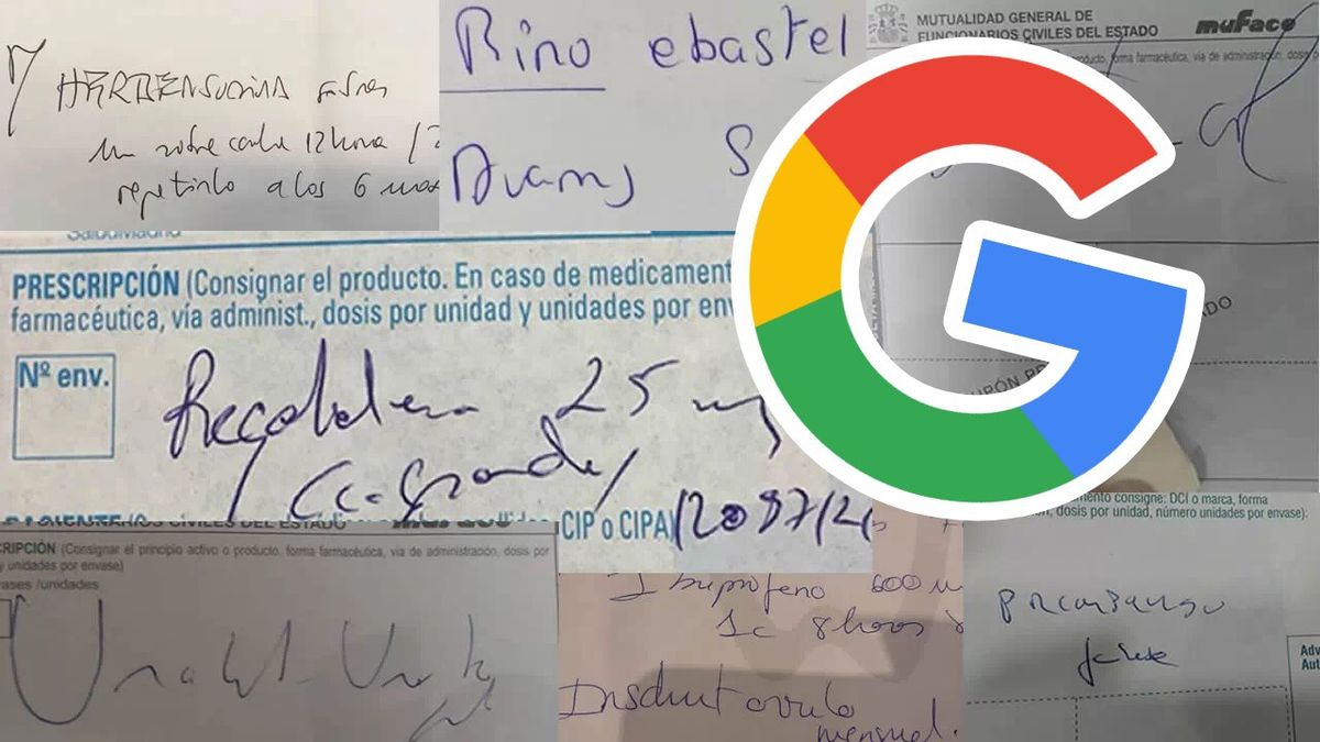 Tecnología. Google usará IA para descifrar la letra de los médicos en las recetas.