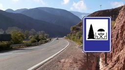 Señales de tránsito: tiene fondo azul, es diferente al resto y la cruzamos en la ruta