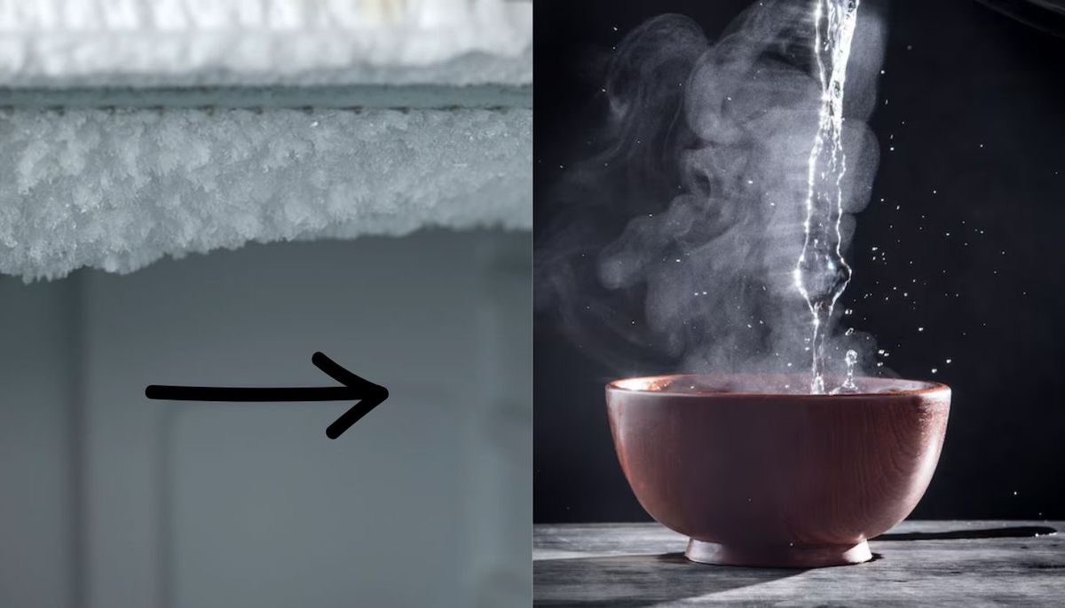 Para el truco para descongelar el freezer o heladera necesitas un recipiente con agua caliente. Imagen: Redacción Diario Uno Para el truco para descongelar el freezer o heladera necesitas un recipiente con agua caliente. Imagen: Redacción Diario Uno