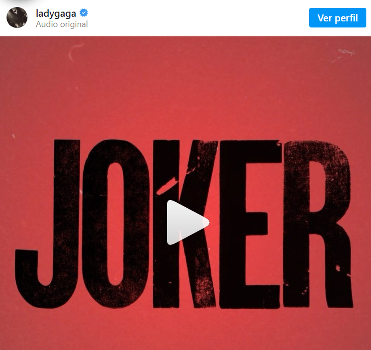 Gran estreno. Lady Gaga estará en Joker 2 con Joaquin Phoenix.
