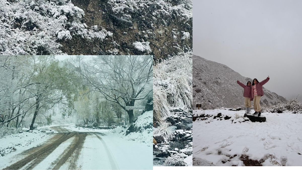 Algunas imágenes de la cordillera durante la primera nevada de la temporada 2026. Algunas imágenes de la cordillera durante la primera nevada de la temporada 2026.